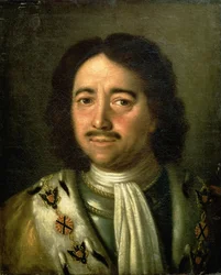 Portrett av tsar Peter I den store (1672-1725) 1772